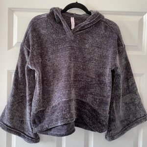 Super Soft Chenille Sweater with Hood Size XS